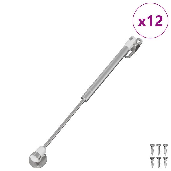 vidaXL Hidraulična plinska opruga 12 pcs Srebrno 280 x 17 x 16 mm