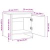 vidaXL Noćni ormar Staro drvo 45 x 34 x 44,5 cm Konstruirano drvo