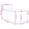vidaXL Box spring krevet s madracem tamnozeleni 100x200 cm baršunasti
