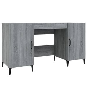 vidaXL Radni stol boja sivog hrasta sonome 140 x 50 x 75 cm drveni