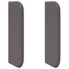 vidaXL U&scaron;i uzglavlja 2 pcs Siva 40 x 16 x 5 cm Plywood i lažno kožno