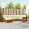 vidaXL Set vanjskih sofa s jastukom 6 pcs Prirodna i krem