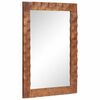 vidaXL Zrcalo za kupaonicu Fin&scaron; acacije smeđa 50 x 70 x 2,5 cm