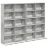vidaXL CD ormar 2 kom. Betonska siva 65 x 23,5 x 97,5 cm
