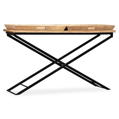 vidaXL Konzolni stol od masivnog drva manga 130 x 40 x 80 cm