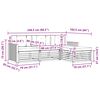 vidaXL Set vanjskih sofa s jastukom 4 pcs Prirodna i bež