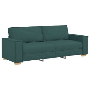 vidaXL Sofa Tamnozelena 220 x 78 x 84 cm tkanina
