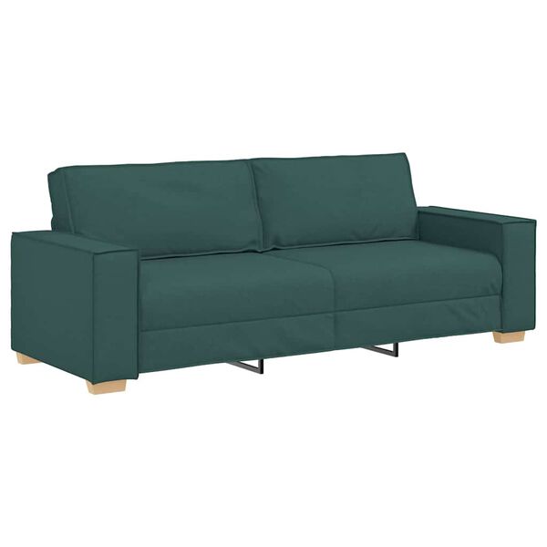 vidaXL Sofa Tamnozelena 220 x 78 x 84 cm tkanina
