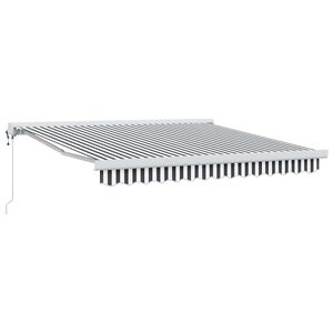 vidaXL Tenda na uvlačenje antracit i bijela 3x2,5 m tkanina i aluminij