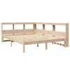 vidaXL Krevet s regalom za knjige bez madraca 160x200 cm od borovine