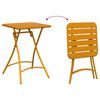 vidaXL Bistro set 3 pcs Gorušica Čelik