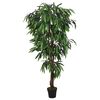 vidaXL Umjetno stablo manga 300 listova 80 cm zeleno