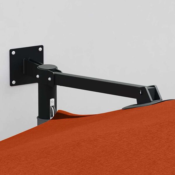 vidaXL Vrtni suncobran Terakota 248 x 248 x 148 cm Poliester i čelik