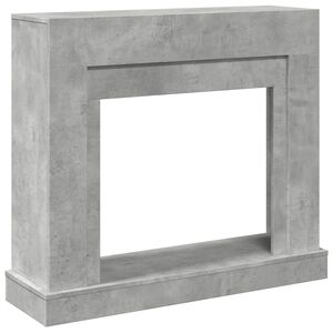 vidaXL Okvir za kamin boja betona 100x30x87,5 cm od konstruiranog drva