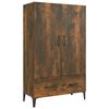 vidaXL Komoda boja dimljenog hrasta 70 x 31 x 115 cm konstruirano drvo