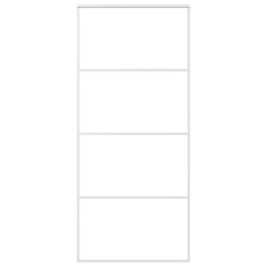 vidaXL Klizna vrata od mutnog stakla ESG i aluminija 90x205 cm bijela