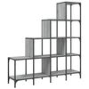 vidaXL Regal za knjige siva boja hrasta 122x30x132 cm od drva i metala