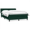 vidaXL Box Spring krevet s madracem tamno zeleni 160x220 cm bar&scaron;un