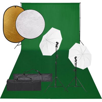 vidaXL Fotografska oprema sa setom svjetala, pozadinom i reflektorom