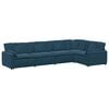 vidaXL Modularna sofa s jastucima, plava bar&scaron;unasta