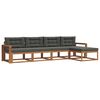 vidaXL Set vanjskih sofa 5 kom. Prirodna i antracit