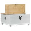 vidaXL storage box s ladicama Bijelo 90 x78 x 45 cm Čvrsto borovo drvo