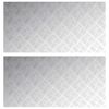 vidaXL Stepenica Pravokutni 2 pcs Srebrno 100 x 50 cm Aluminij