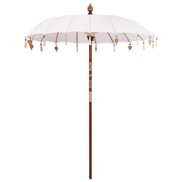vidaXL Balineški Parasol Krema 185 x 185 x 260 cm