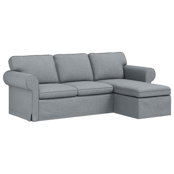 vidaXL Sofa 180cm Svijetlo siva Metal