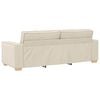 vidaXL Sofa 2 pcs Bež 220 x 80 x 84 cm Platnasta tkanina