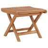 vidaXL Sklopivi oslonac za noge 46,5 x 49 x 41,5 cm masivna tikovina