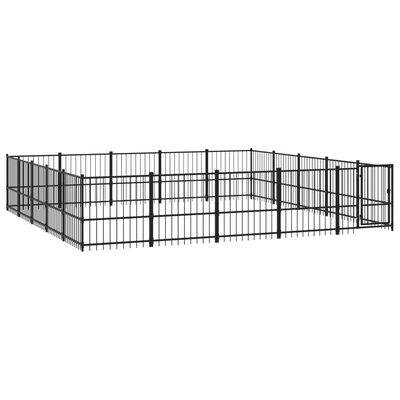 vidaXL Vanjski kavez za pse čelični 23,52 m²