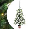 vidaXL Božićno drvce s 150 LED svjetlima s stalakom Zelena 65 cm PE