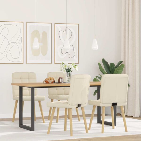 vidaXL Blagovaonske stolice 4 kom platnene