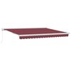 vidaXL Tenda na ručno uvlačenje bordo 400 x 300 cm
