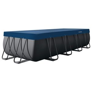 INTEX Pokrivač za bazen 549 x 274 cm Pravokutni PVC Tamno plava i siva