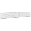 vidaXL Gabion s žicom debljine 3,5 mm i mrežom 5x10 cm 350x10x50 cm
