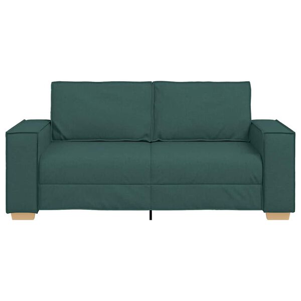 vidaXL Dvosjed Sofa Tamnozelena 140 cm Tkanina