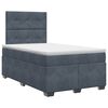 vidaXL Boxspring krevet s madracem Tamnosiva 120 x 200 cm Bar&scaron;un