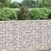 vidaXL Trapezna gabionska gredica od pocinčanog čelika 100x20x100 cm