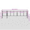 vidaXL Vrtna vrata čelična 500 x 100 cm antracit