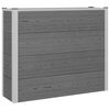 vidaXL Povi&scaron;ena vrtna gredica Siva 100 x 30 x 82 cm WPC i aluminij