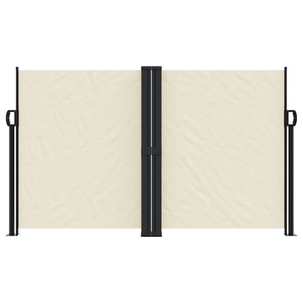 vidaXL Uvlačiva bočna tenda 140 x 600 cm krem