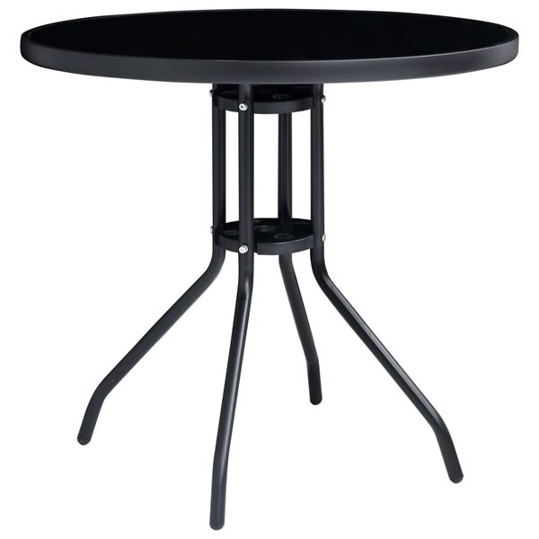 vidaXL 5-dijelni bistro set crni i antracit