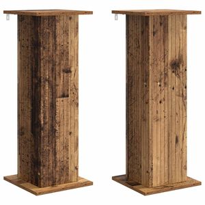 vidaXL Stalak za biljke 2 pcs Staro drvo 30,5 x 30 x 80,5 cm