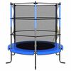vidaXL Trampolin sa sigurnosnom mrežom okrugli 140 x 160 cm plavi
