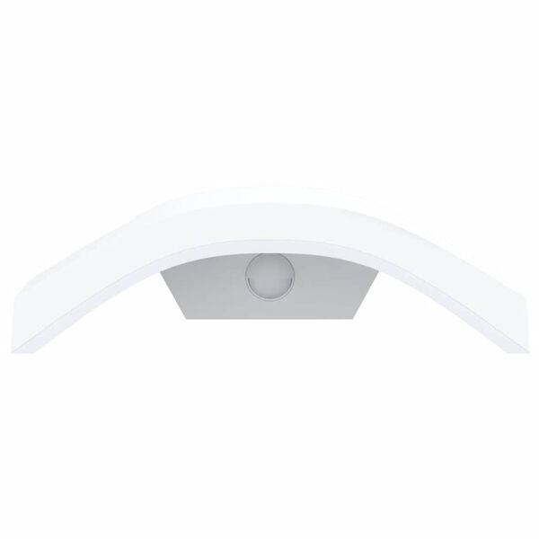 vidaXL Vanjske LED zidne svjetiljke sa senzorima 2 kom bijele aluminij