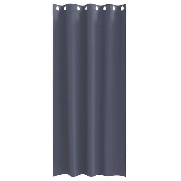 vidaXL Zavjese za blackout s prstenovima 2 pcs Antracit 260 x 140 cm