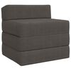 vidaXL Sofa na razvlačenje 2-sjedalo Tamnosiva 70 x 60 x 63 cm