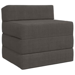 vidaXL Sofa na razvlačenje 2-sjedalo Tamnosiva 70 x 60 x 63 cm